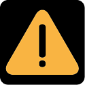 Warnleuchte: Gelbes Dreieck mit Ausrufezeichen vor schwarzem Hintergrund